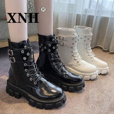 China 2021 Trendy Fashion Winter Ankle Women's Sable Boots Women Leather Shoes For Ladies for sale