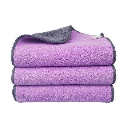 China Sustainable Customized Color And Soft Logo Microfiber Bath Towel Ultra Microfiber Bath Towels for sale