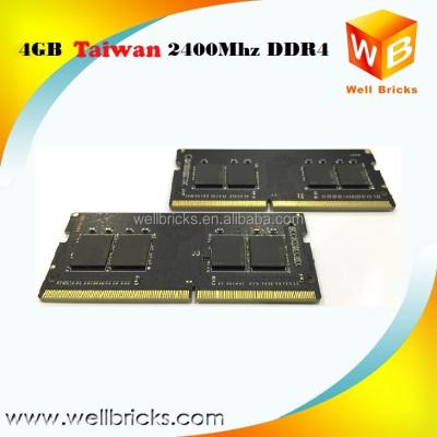 China So-dimm Taiwan Manufacturer 2400mhz 4GB DDR4 Ram Price for Sodimm Laptop Ram for sale