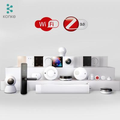 China Smart home automation KONKE home automation hotel solution voice kit remote control APP smart zigbee system for sale