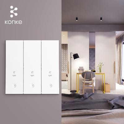 China KONKE Wall Light Home Automation Light Wireless Zigbee Smart Light Remote Control Home KONKE Smart Switch L N Input for sale