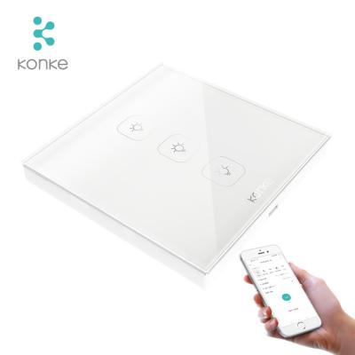 China Zigbee Glass Touch Screen Touch Panel Lamp Switch Konke IoT Smart Solution For Hotel Smart Switch for sale