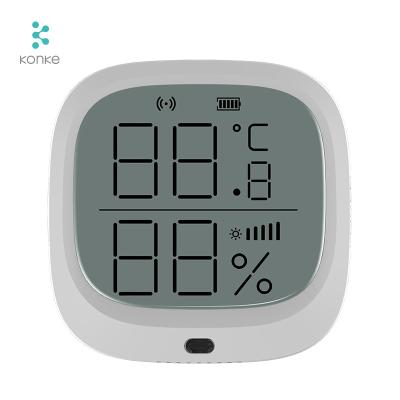 China Detect temp & humidity sensor in room KONKE IOT system IR detector temperature sensor Zigbee smart humidity and temperature sensor for sale