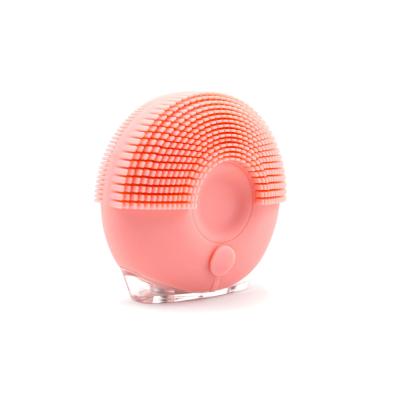 China Multifunctional Silicone Facial Cleansing Brush Pink / Cherry Red / Sunflower Yellow for sale