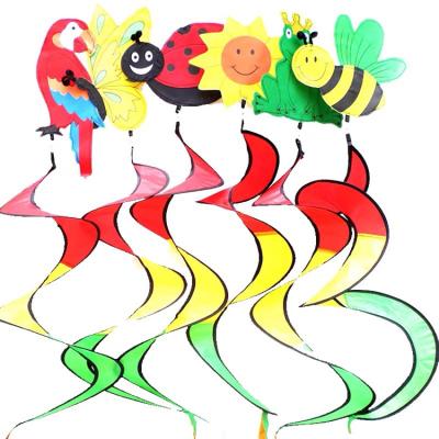 China Wholesale Black Colorful Animals Insects Animals Edge Wind Band Windmill Wind Tower Kindergarten Kindergarten Holiday Decorations Campground Yard for sale