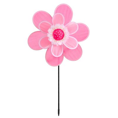 China Garden decoration suitable for spring color windmill park garden zoo shows children's hand toys for sale