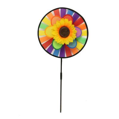 China 2021 New Windmill Colorful Decorative Children's Decorations Stand Windmill Model for sale