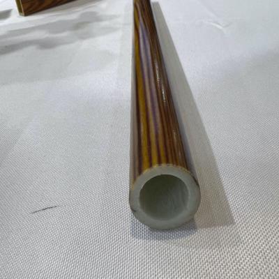 中国 Lightweight and Durable FRP Round Tube for Electric Electronics and More，suface is wood-like 販売のため