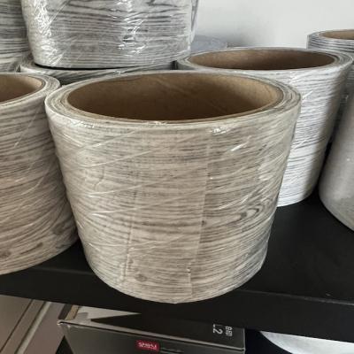 China 40g/M2 Polyester Veil Of Grey Wood Pattern for FRP Profile Outlook Timber-made, strong tensile stregth also for sale