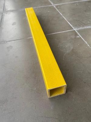 China Yellow Pultruded 4x4 FRP Square Tube ISO 9000 Corrosion Resistance for sale