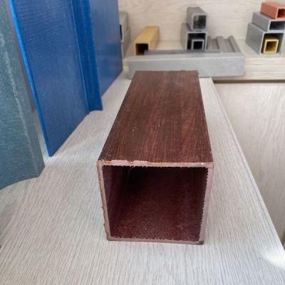 China Anti UV 76mm Reinforced FRP Square Tube High Tensile Strength for sale