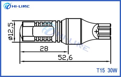 China Kalte Birnen weiße T15 W16W 194 des Weiß-30w T10 LED CREE LED Projektor-Linse für Haushalt zu verkaufen