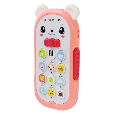 China Hot-selling Cute Baby Music Teaching Machine Toys 2021 Ealy Funny Early Educational Kindergarten Educational Mini Mobile Phone Toy Baby Music Teaching Machine Toys For Children for sale