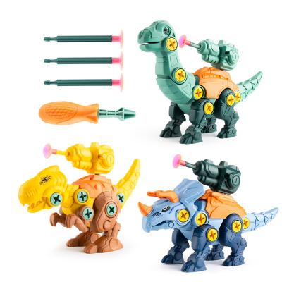 China DIY Toy Set Educational Catapult Disassembled Dinossauro Educational Toys DIY Assemble Take Apart Toys for sale