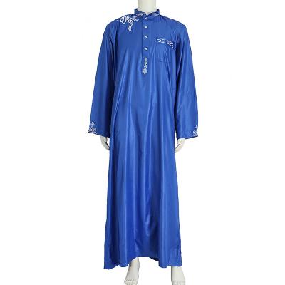 China Daily Leisure Personalized Slim Model Embroidered Men's Robe Dress Islamic Comfortable Attend Party Modest Khimar Hijab Abaya for sale