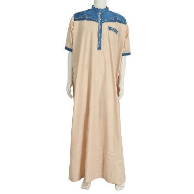 China Daily Leisure Factory Custom Upscale Comfortable Islamic Men's Robe Dress Casual Attend Party Muslim Clothing for sale