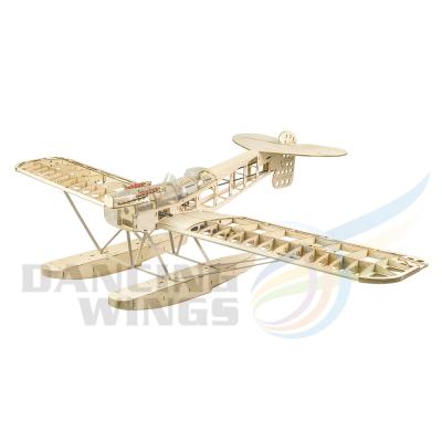 China RC Model DWHobby Balsawood Laser Cut RC Airplane Model Kit Wingspan 1400mm Seaplane Floatplane Hansa-Brandenburg W.29 balsa kit for sale