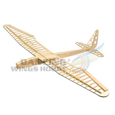 China RC Model Wooden Glider Plane Sunbird Toy 1.6M Laser Cut Balsa Airplane Gliders Model Building Kit 4CH Remote Control Airplane for sale