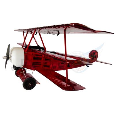 China DW Hobby Finished ARF RC Model Fokker DR1 Airplane Model 0.8M Baslawood Training Aircraft Laser Cut With Motor ESC Servos for sale