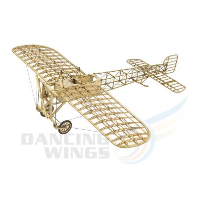 China 1:23 RC Model Wooden Toys Building DIY To Craft Present Static Model Kit Bleriot XI Wooden Airplane Supply Model Christmas Gift for sale