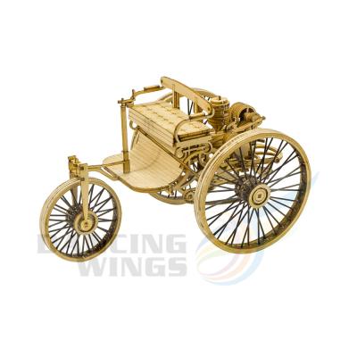 China Current Static Supply Model Wooden Diecast Kit Car Vintage Toy Craft Christmas Gift Wooden Toys Building DIY II for sale