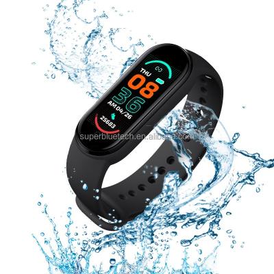 China Waterproof Wifi Fitness M6 Band Tracker Heart Rate Blood Pressure Monitor Clock Sports Wristband Activity Tracker Wristband for sale