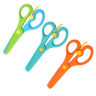 China Student Scissors Children Shear Stationery Tools Scissors Class Household Plastic Cutting Tools for sale