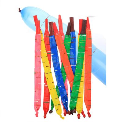 China Advertising Toy Rocket Balloons with Compressor - Assorted Color Pack Flying Whistler Long Rocket Balloons to Match for sale