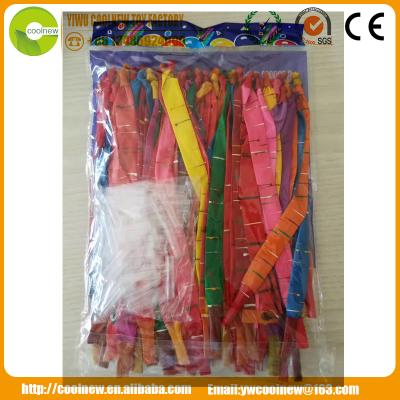 China Toy Hot Sale Colorful Latex Promotional Rocket Balloon Long Magic Balloon Free Balloon for sale