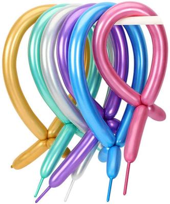 China Custom Color Latex Toy Shape Chrome Modeling Supplies Gift Long Art Balloon For Wedding Decorate Magic Balloon for sale