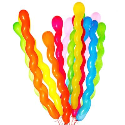 China Advertising Toy 40 Inch Latex Spiral Balloons 100 Count Assorted Boys Girls Birthday Party Balloon for sale