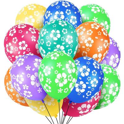 China Advertising Toy Printed Big Size Flower Printed Balloons Balloons (Multi Colors, Pack of 100) for sale