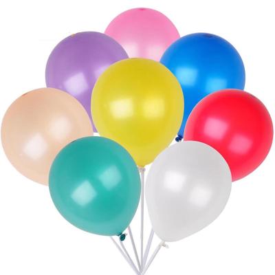 China Promotional Toy 100 Pack 12 Inch 3.2g/pc Thicken Round Metallic Pearl Latex Balloons - Glossy for sale