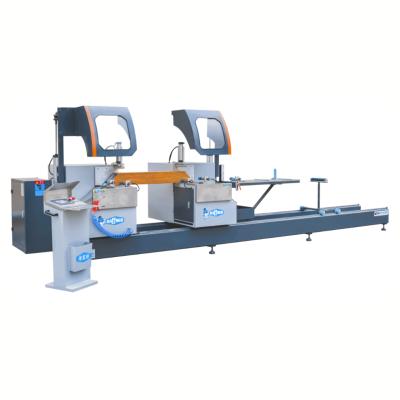 China Building Material Stores Haffner Aluminum CNC Double Miter Saw Cutting Machine for sale