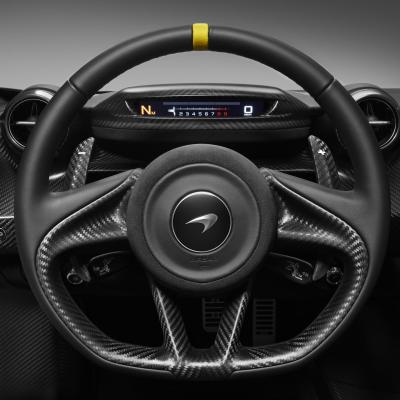 중국 Mclaren Series Customized Design Steering Wheel With Leather And Double Stitching 판매용