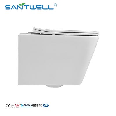 Κίνα Sanitary Ware Rimless Wall Hung Toilet Flush Toilet One Piece Toilet WC Bathroom sinks προς πώληση