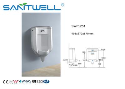 Chine Urinoir en céramique de porcelaine d'urinoir avec la couleur du blanc, urinoir standard américain à vendre