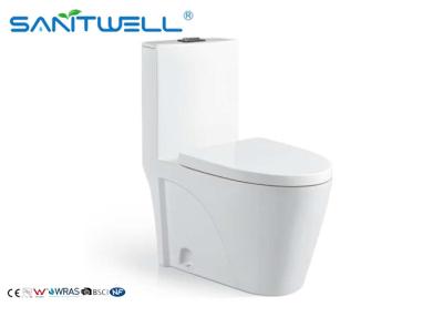 China Modern washdown toilet om hoge p-val 180mm, wit ééndelig ceramisch toilet Te koop