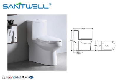 중국 사이 폰닉 세라믹 WC SWS81511, 사이 폰닉 한 조각 화장실 백색 색깔 판매용