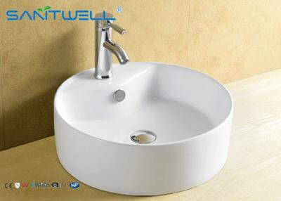 Cina Bacino sopra il contatore che monta il lavabo ceramico della mano di vanità 410*410*145mm in vendita