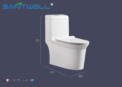 Cina Dimensione del WC 710*380*775mm della porcellana della toilette della singola unità SWS61011, toilette di un pezzo bianca in vendita