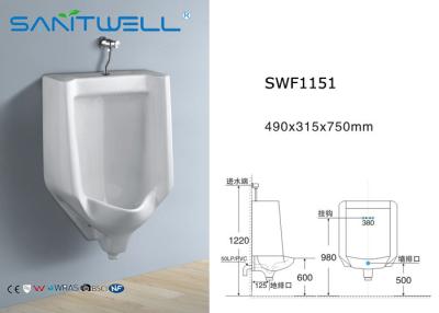 China Wasserbehälter Wand hing keramische Toilette mit Spülungssystem 490*315*750 Millimeter zu verkaufen