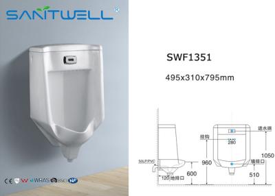 Cina La parete ceramica bianca dell'orinale del bagno di pulizia di gravità ha appeso, uomini agli orinali in vendita