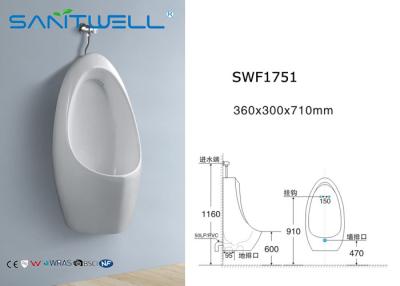 Cina Scherzi la dimensione di risparmio dell'acqua appesa parete ceramica 360*300*710 millimetro dell'orinale in vendita