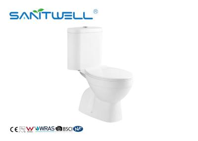 China Chaozhou Close Coupled S Trap Toilet / Floor Standing Wc Ceramic Material 620 * 370 * 780mm for sale