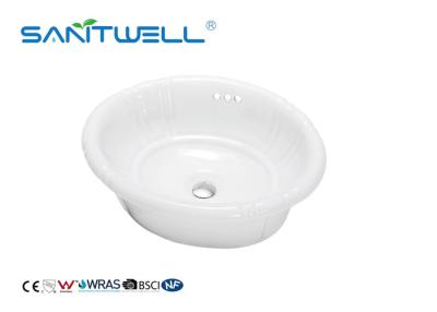 China Counter Top Ceramic Art Basin Porcelain Bathroom Basin 480 * 385 * 170mm for sale