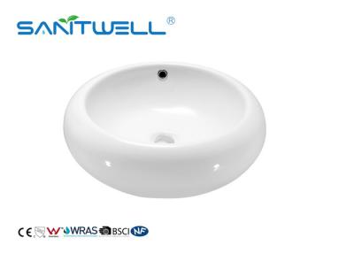 China Hand Washing Bathroom Ceramic Basin Face Wash Basin With Solid Surface OEM for sale