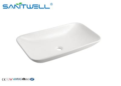 China Popular Design Easy Cleaning Chaozhou Ceramic Basin Avove Counter Basin Sink With White Finish AB182 for sale