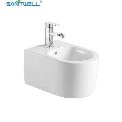 Chine Taille blanche de Hung Bidet 490*370*300 millimètre de mur de casserole de carte de travail de la salle de bains SWJ0431, bidet au plancher à vendre