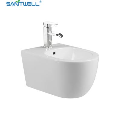 Chine Bidet au plancher de salle de bains de carte de travail de casserole de mur de taille blanche en gros de Hung Bidet 490*370*300 millimètre à vendre